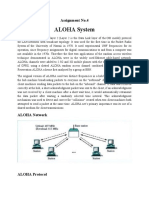 ALOHA System: Assignment No.4