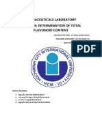 Nutraceuticals Laboratory Report 3: Determination of Total Flavonoid Content