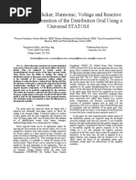 Unbalance, Flicker, Harmonic, Voltage and Reactive Power Compensation of The Distribution Grid Using A Universal STATOM