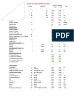 Design of F1 Isolated Foundation: Description Formulae Units F1 MZ Staad L/C Numbers F1 Fy Symbol