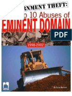 Government Theft: The Top 10 Abuses of Eminent Domain: 1998-2002