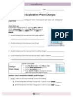 Student Exploration: Phase Changes