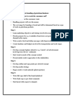 Parameters Involved in Branding of Petroleum Business:: Answers