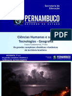 Os Grandes Complexos Climáticos e Botânicos Do Território Brasileiro