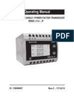 Operating Manual: Power / Phase Angle / Power Factor Transducer