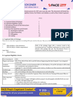 A. Cognizant Roles & Packages: B. Cognizant Eligibility Criteria