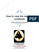 How To View The Material Certificate: By: Eng. Mohamed Farouk Bayomi