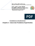 Chapitre 2 - Calcul Des Fondations Superficielles