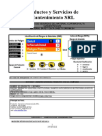 Hojas MSDS Champu