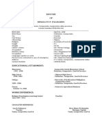 Resume OF Remalyn P. Palmares: Educational Attainment