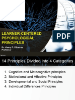 Chapter 1 Learner-Centered Psychological Principles