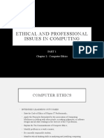 Ethical and Professional Issues in Computing: Chapter 2: Computer Ethics