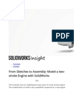 Piston Crank and Connecting Sketch Assembly