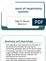 Assessment of Respiratory System