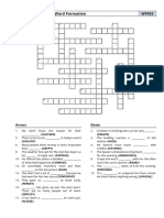 B2 Crossword - Word Formation WF003: Across Down