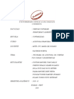 Programa de Auditoria de Cuentas Por Cobrar y Existencias