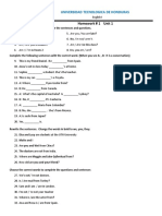 Universidad Tecnologica de Honduras: Homework # 1 Unit 1