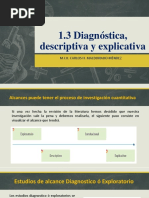 1.3 Investigacion Diagnostica, Descriptiva y Explicativa