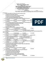 Department of Education: Name - Grade/Section - Score