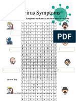 Coronavirus Symptoms: Find The Coronavirus Symptoms Word Search and Write Each One of Them