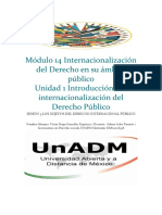 Módulo 14 Internacionalización Del Derecho en Su Ámbito Público Unidad 1 Introducción A La Internacionalización Del Derecho Público