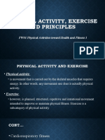 Physical Activity, Exercise and Principles