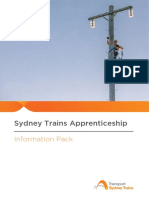 Sydney Trains Apprenticeship: Information Pack