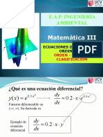 S06 - Ecuaciones Diferenciales Ordinarias - Orden - Grado y Clasificacion