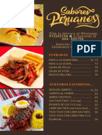 Carta Sabores Peruanos - San Carlos - Concepción