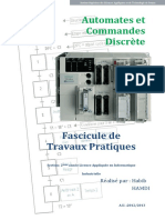 Fascicule - TP - Automtes - Commande - Discrete - La II A2