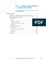 Chapter 14 - General Emergencies and Major Trauma