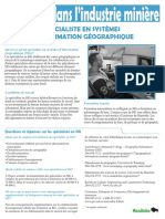 Carrières Dans L'industrie Minière: Spécialiste en Systèmes D'Information Géographique