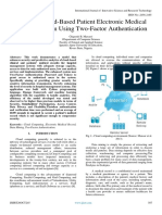 A Secure Cloud-Based Patient Electronic Medical Records System Using Two-Factor Authentication