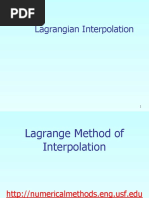 Lagrangian Interpolation