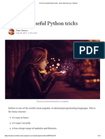 An A-Z of Useful Python Tricks - freeCodeCamp - Org - Medium PDF