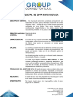 Ficha Tecnica ACEITE VEGETAL DE SOYA BERACA