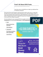 What Is An SVG Font All About SVG Fonts