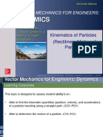 TOPIC 1 (Week 1) Kinematics of Particles (Rectilinear Motion)