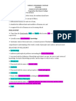 Philosophy: Module 1-Preliminary Coverage ETHICS030 College of Arts and Sciences Prepared By: Miss Diana B. Rodrigo