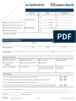 Business Financing Application: Credit Request