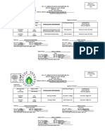 Procedure Performed: ODC Form 1