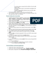 Router Configuration Using Setup: Start Programs Accessories Communications Hyper Terminal