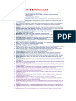 Chemistry Form 4 Definition List