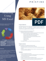 Pristine Financial Modeling Brochure