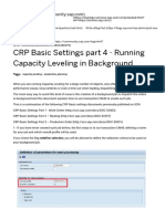 CRP Basic Settings Part 4 - Running Capacity Leveling in Background