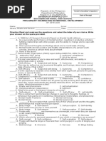 4th Quarter Examination Per Dev