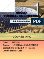 MEC551 Thermal Engineering MEC551 Thermal Engineering