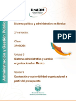 Módulo 4: Sistema Político y Administrativo en México