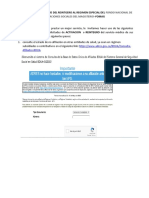 Instructivo para Solicitud Del Reintgero Al Regimen Especial Con Formularios PDF