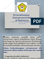 Perkembangan Entrepreneurship Di Indonesia